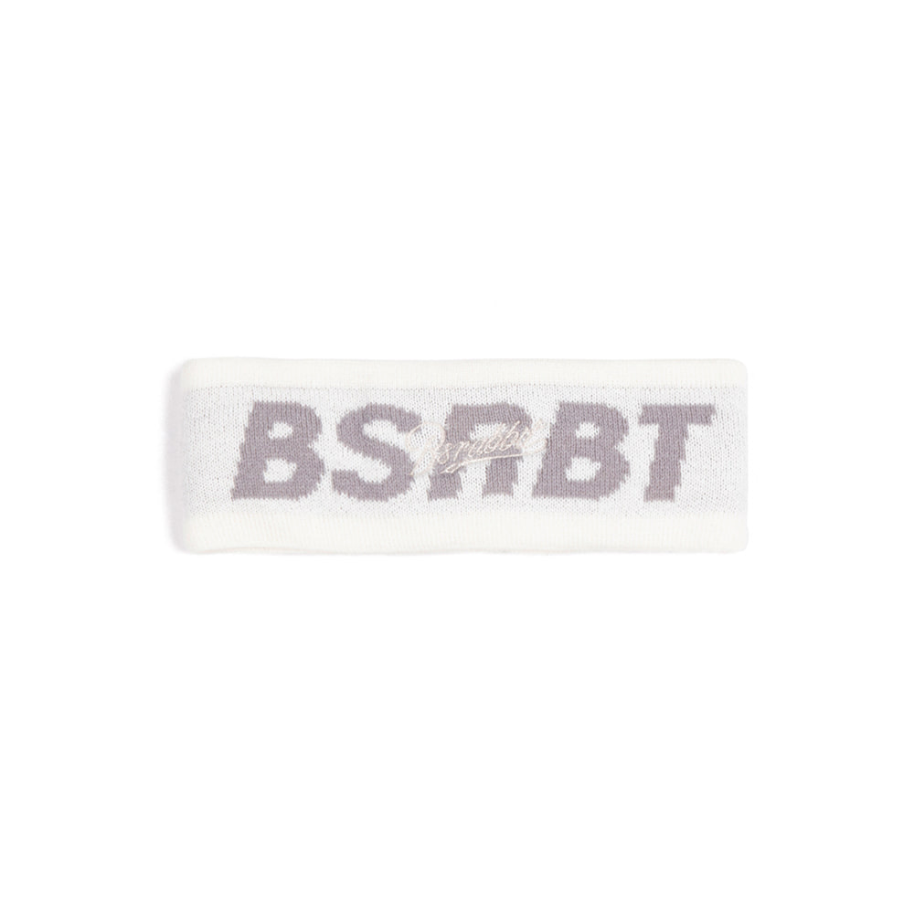 비에스래빗 2223 BSRABBIT AUTHENTIC BIG LOGO HEADBAND WHITE 헤어밴드