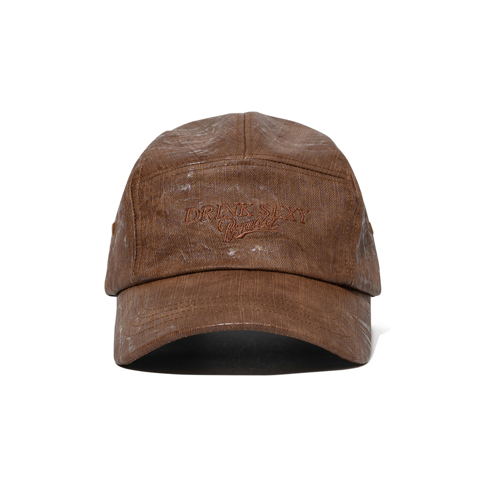 비에스래빗 2324 BSRABBIT DSXBS 5 PANNAL CAP LEATHER BROWN 모자 스냅백 볼캡