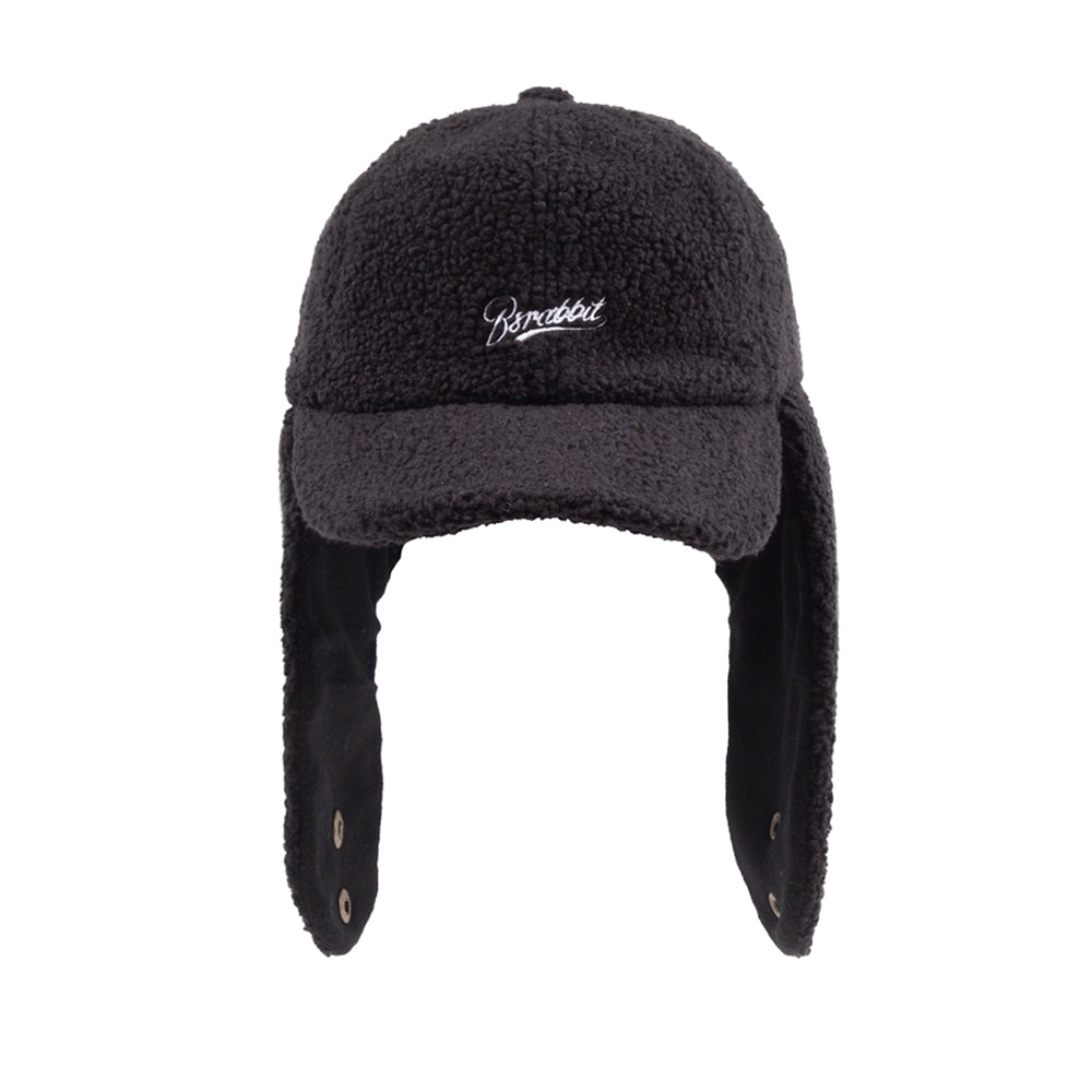 비에스래빗 2223 BSRABBIT BS INT EARFLAP HAT BLACK 모자